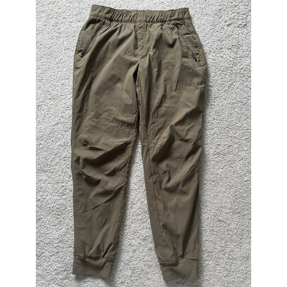 Eddie Bauer First Ascent Guide Pro Lined Joggers Womens 10 Olive Green Fleece